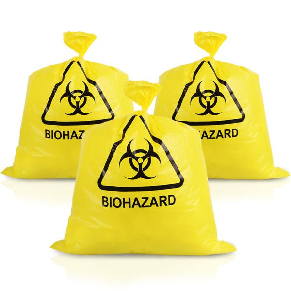 Buy cheap Disposal 20L 50L 100L Yellow Medical Waste Bags HDPE PP LDPE from wholesalers