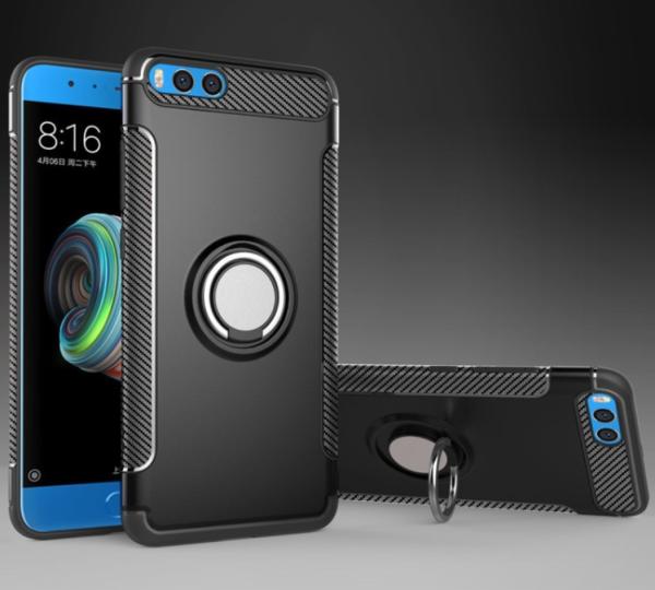 Ring Magnetic Armor bracket shatter-resistant Black Silver Case For Samsung S8