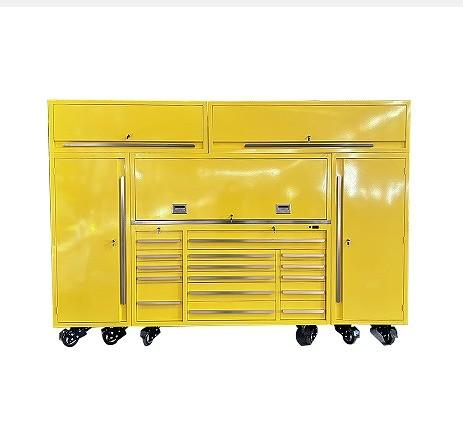 Metal Tool Box for Car Mechanics 72 Inches Rolling Tool Chest Made of Cold