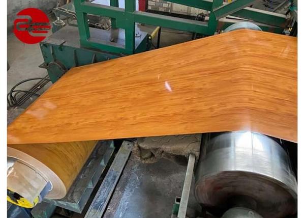 Buy cheap Wood Grain Printed PPGI Steel Coil Colour Coated 1250mm Width from wholesalers