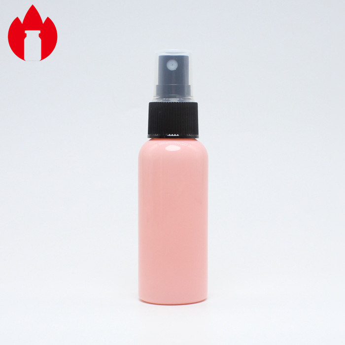 50ml Pink Color PET Plastic Liquid Spray Bottle