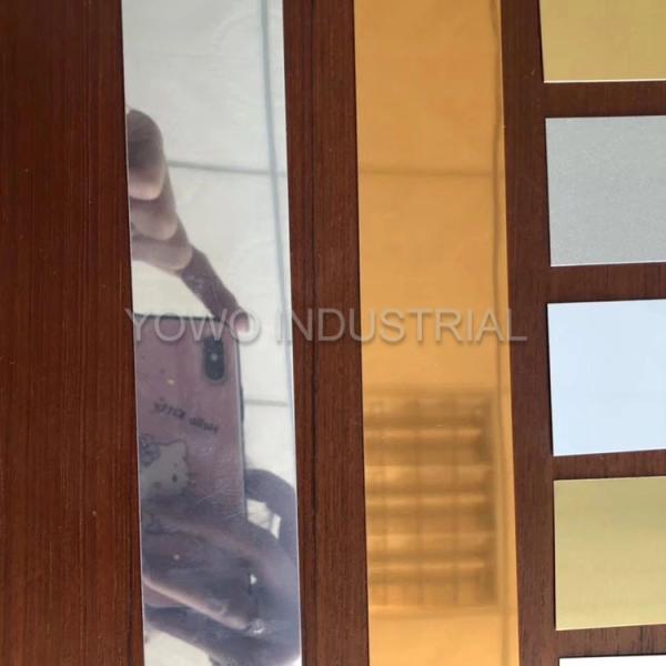 Buy cheap 800mm Width Champagne Mirror Polished Aluminum Sheet from wholesalers