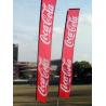 Buy cheap Knitted Fabric Beach Feather Flags Banner Printing Waterproof SGS from wholesalers