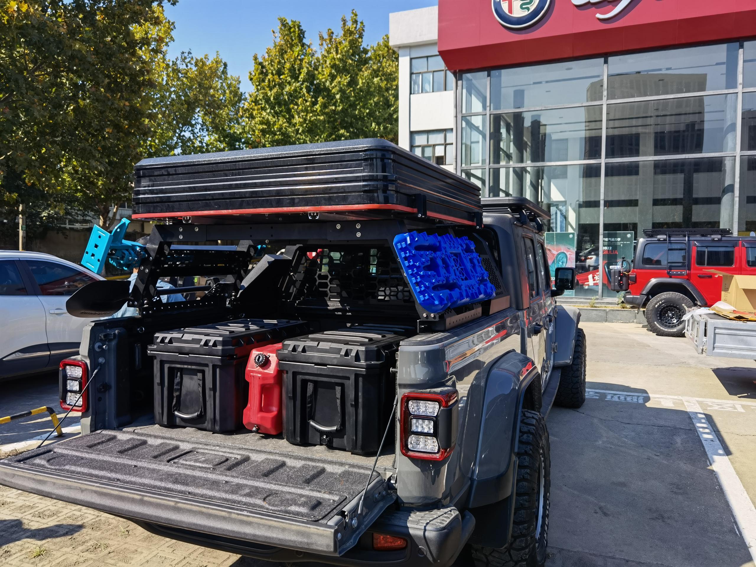Heavy-Duty Mn-Steel Universal Truck Bed Rack System for Ute Toyota Tacoma 4X4 Exterior