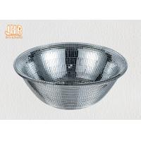 Buy cheap Round Shape Shining Fiberglass Flower Bowls Silver Mosaic Glass 31cm × 11cm product