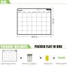 Buy cheap Magnetic Dry Erase Monthly Fridge Calendar White Black For Refrigerator from wholesalers