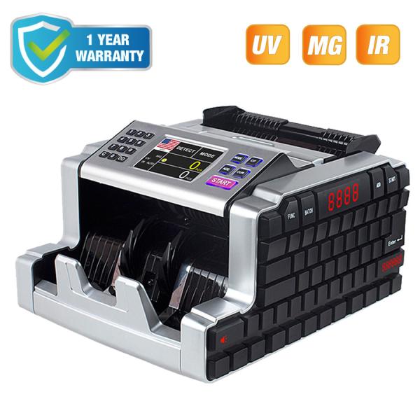 USD GBP Money Multi Currency Counter Roller Friction TFT Double Display Mixed
