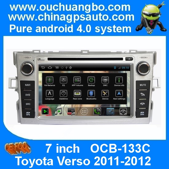 Ouchuangbo In Dash Android 4.0 for Toyota Verso 2011-2012 Auto Navi Multimedia S150 Radio Blutooth Digital TV OCB-133C