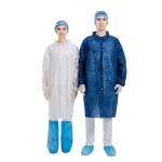 White Lightweight Disposable Lab Coats No Woven S To XXXL 30-40gsm