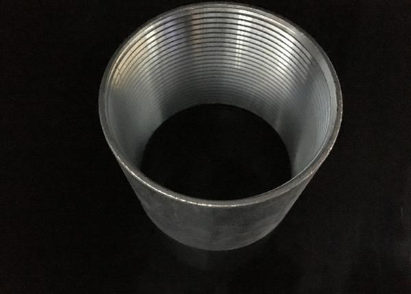 Quality Rigid Coupling Zinc Plated Steel , IMC Conduit Fittings , Electrical Galvanized Threaded Coupler for sale