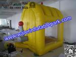 Yellow Inflatable Cash Cube For Play Center / Advertising Inflatable Cash Game