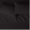 Buy cheap Sustainable Microfiber 4 Piece Bed Sheet Set with 14-Inch Deep Pockets Queen Black Solid from wholesalers