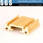 Golden Copper Alloy Extrusion Profiles For Interior Decoration