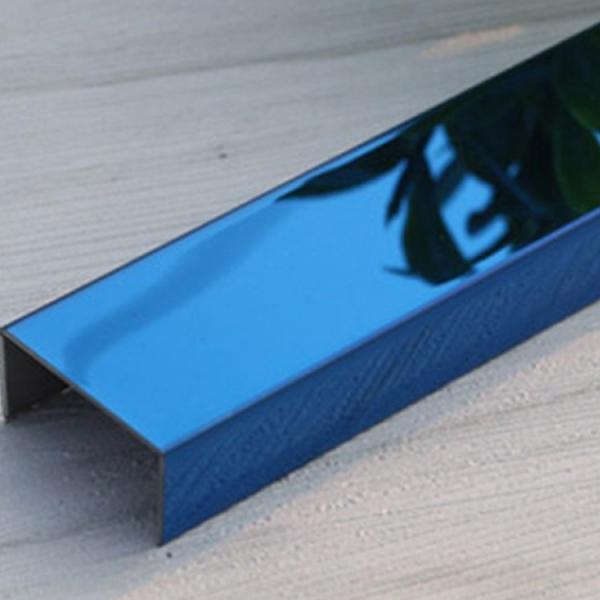 Buy cheap AISI 8K Stainless Steel U Profile L Shaped JIS Ceramic Tile Trim For Wall Decoration from wholesalers