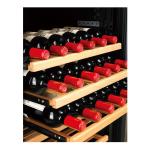 Soundless Freestanding Wine Cooler Fridge , 160W Under Counter Wine Refrigerator