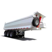 Buy cheap 50 Ton U Type Low Bed Semi Trailer Body Tipping , 3 BPW Axles Dumpping Semi product