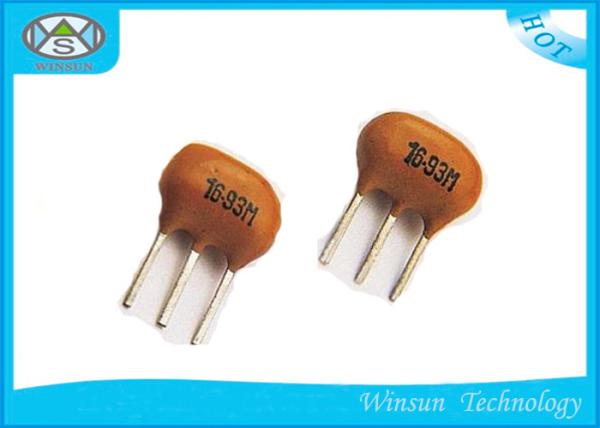 Buy cheap ZTB Series Yellow Ceramic Power Resistor 6.0MHz , 3 Pin Resonator For Wireless Phones from wholesalers