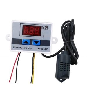 China Digital Humidity Controller XH-W3005 12V 24V 220V Humidistat Hygrometer Humidity Control Switch regulator with Humidity sensor on sale