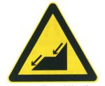 Steep slope sign