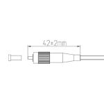 APC Simplex Fiber Optic Connector Single Mode Length Customized