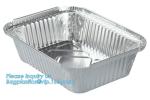 Aluminium Foil Food Containers Rectangle Aluminum Tray Black and Gold Foil