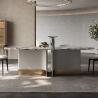 Buy cheap Modern Stainless Steel Marble Square Dining Table For Hotel Banquet Hall from wholesalers