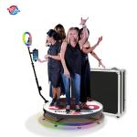 2 Person 360 Photo Booth Rotating Stand Automatic Camera Holders Party And