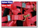 Lightweight Red Lashing Webbing Straps With Hooks 300 Foot Per Roll