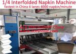 50Hz/60Hz Frequency Automatic XP Napkin Making Machine Folding Type 1/4