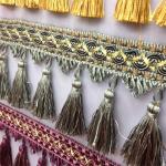 Shiny fluorescent design luxurious tassels fringes for curtain/sofa/pillow