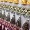 Buy cheap Shiny fluorescent design luxurious tassels fringes for curtain/sofa/pillow decoration from wholesalers