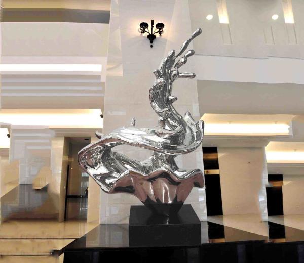 Buy cheap Customized Abstract Metal Sculpture , Modern Public Art Sculpture For Decoration from wholesalers