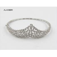 Buy cheap CZ 925 Sterling Silver Bangles Bracelet Triangle Crown product
