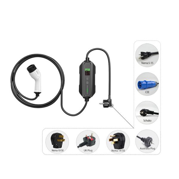 Buy cheap EU Plug French UK US Connectors 16A Portable EV Charger AC/DC For Electric Vehicle from wholesalers