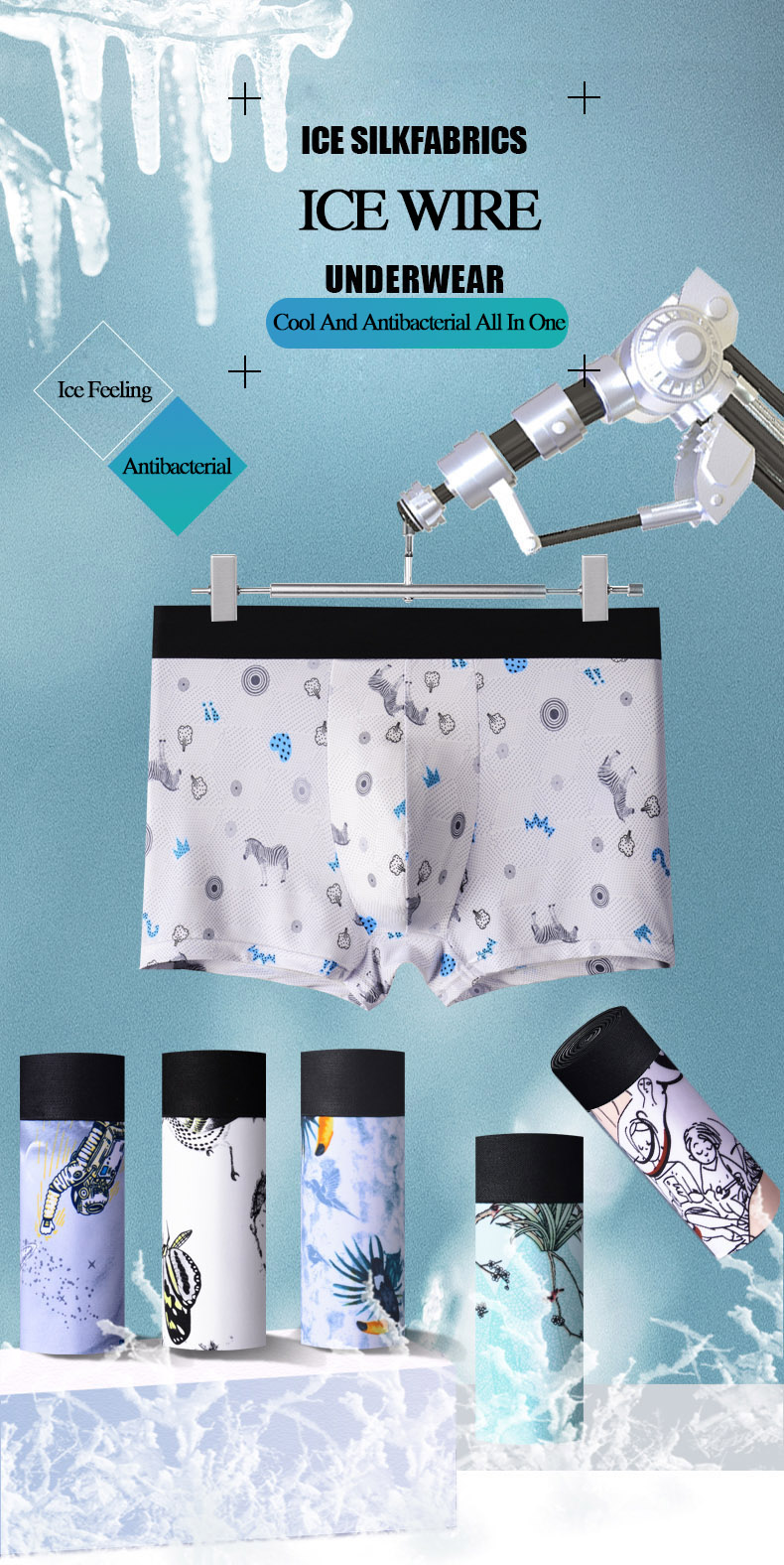 Sustainable Fabric Men'S Underwear L-3XL Breathable Men Boxers Short