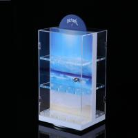 Buy cheap Wall Mounted Lighted Custom Retail Display Cases Wooden Wall Showcase product