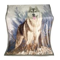 Buy cheap Wolf Design Printed Flannel Blanket product