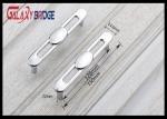 Silver Kitchen Cabinet Handles And Knobs , Hollow DesignZinc Drawer Knobs Chrome
