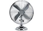 12" Vintage Electric Fan 85 Degree Oscillation 4 Blade Brushed Nickel
