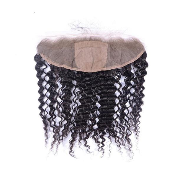 Buy cheap Deep Wave 13x4 Lace Closure Raw Human Hair Lace Front Closure Piece from wholesalers