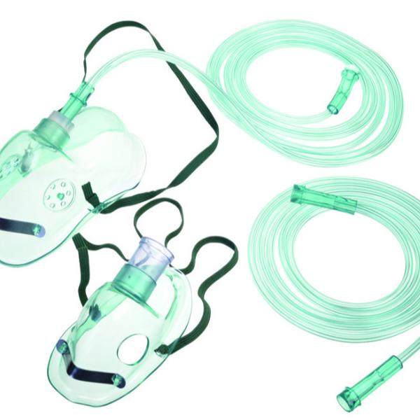 Quality Medium 2m Tube Respirator Face Mask Pediatric PVC Transparent Oxygen Mask for sale
