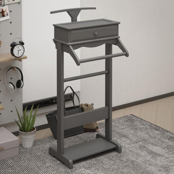 Buy cheap Floor stand clothes valet stand with Stroage jewelry shelf from wholesalers