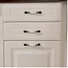 Buy cheap Real Solid Wood Stock Cabinets North Europe Classic All Paint Solid Wood Modular Kitchen from wholesalers