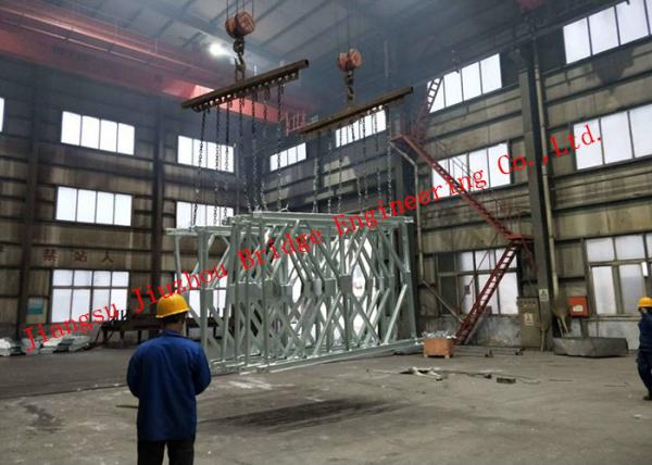 Buy cheap Customized Bailey Bridge Parts High Manganese Modular Deck Type Assembly Q345B Steel from wholesalers