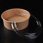 Sturdy 1000ml Disposable Paper Salad Bowls Environmental Friendly