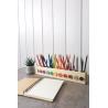 Buy cheap Montessori wood pencil holder crayon holder color sorting adult coloring wood desc organizer artist pencil organizer from wholesalers