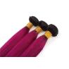 Buy cheap Double Drawn Purpled Color Straight Hair Unproduced Virgin Brazilian Hair Bundles from wholesalers
