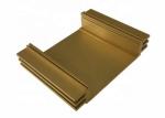 Yellow Anodized Aluminum Profiles Extruding Work , Custom Extruded Aluminum