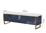 ISO9001 Modern Stainless Steel Coffee Marble Table