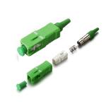 Buy cheap Green PC Fiber Patch Cord Connectors 0.9mm 2.0mm 3.0mm , SC APC Connector from wholesalers